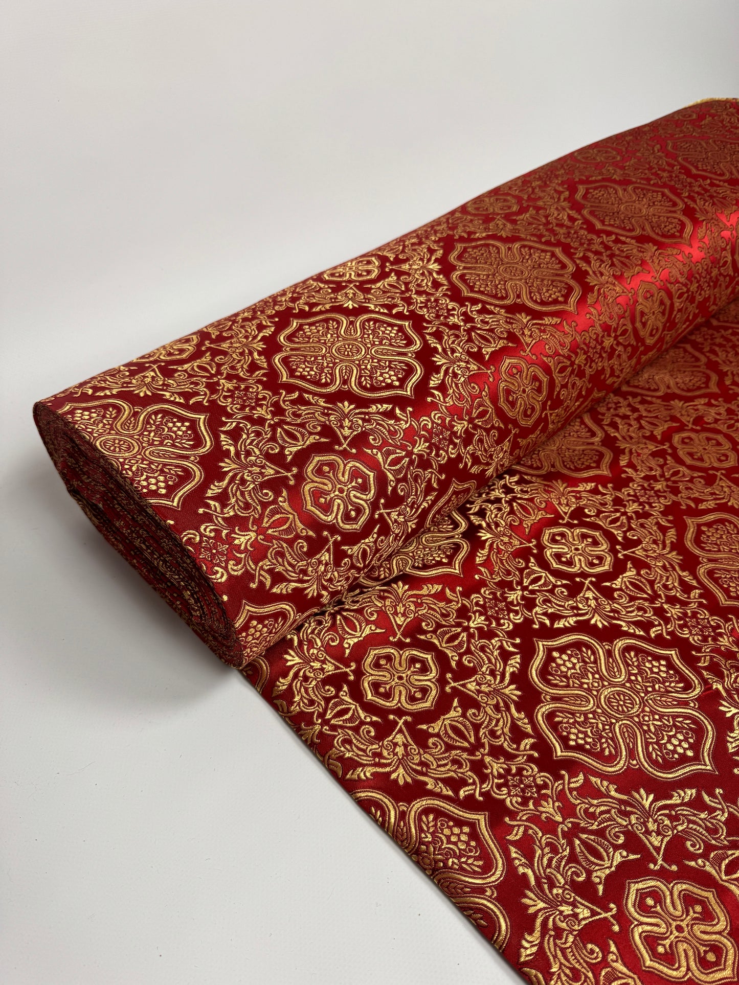Red/Gold Liturgical fabric | Brocade