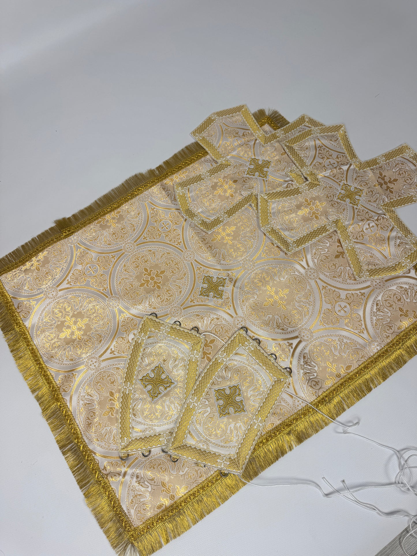 White/gold Greek Priest Vestments
