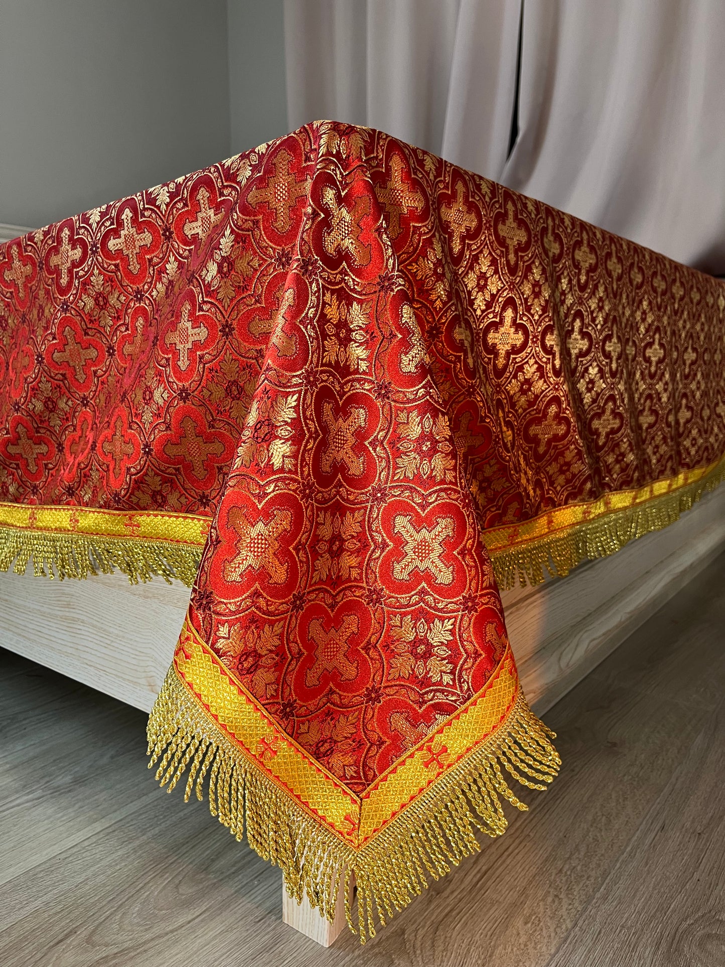 Liturgical Altar Covers | Church linens | Chalice veils | Catholic altar cloth | Custom-made lectern covers for churches