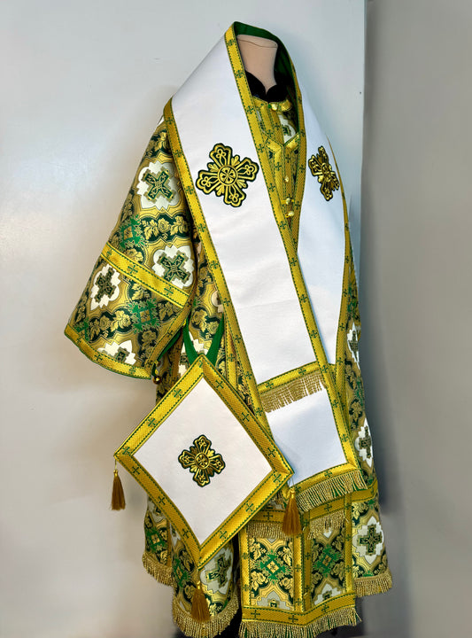 Bishop's vestment | Orthodox green vestments for a Bishop | Archbishop vestments | Orthodox Greek style vestments for Bishop