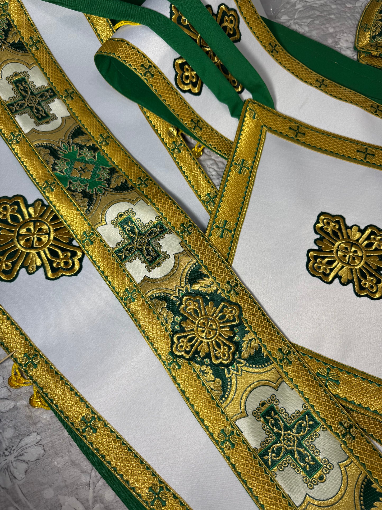 Bishop's vestment | Orthodox green vestments for a Bishop | Archbishop vestments | Orthodox Greek style vestments for Bishop