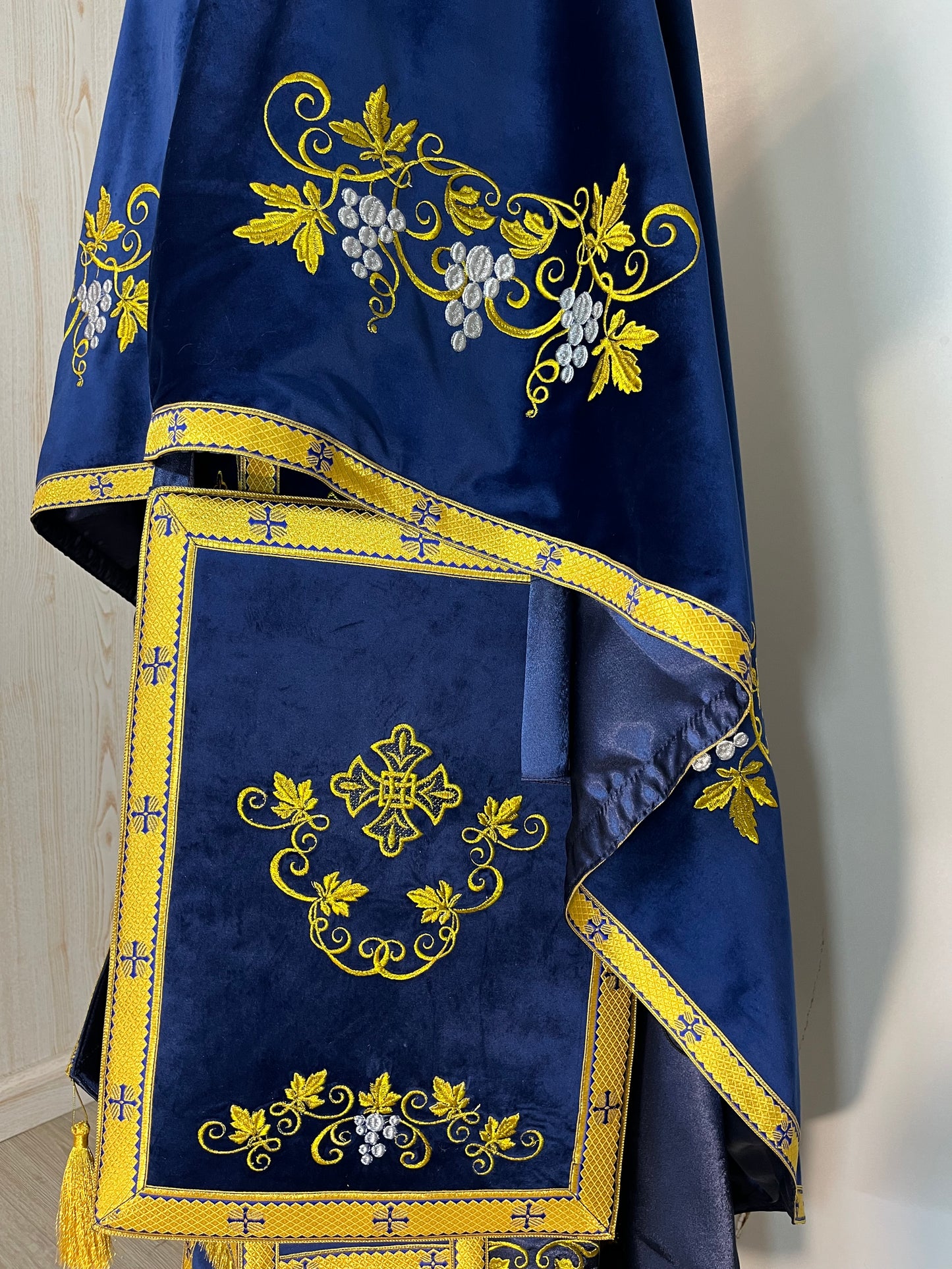 Embroidered Priest vestment set | Greek vestment | Religious Clothing | Priest robe | Orthodox vestments | Clothes for priests
