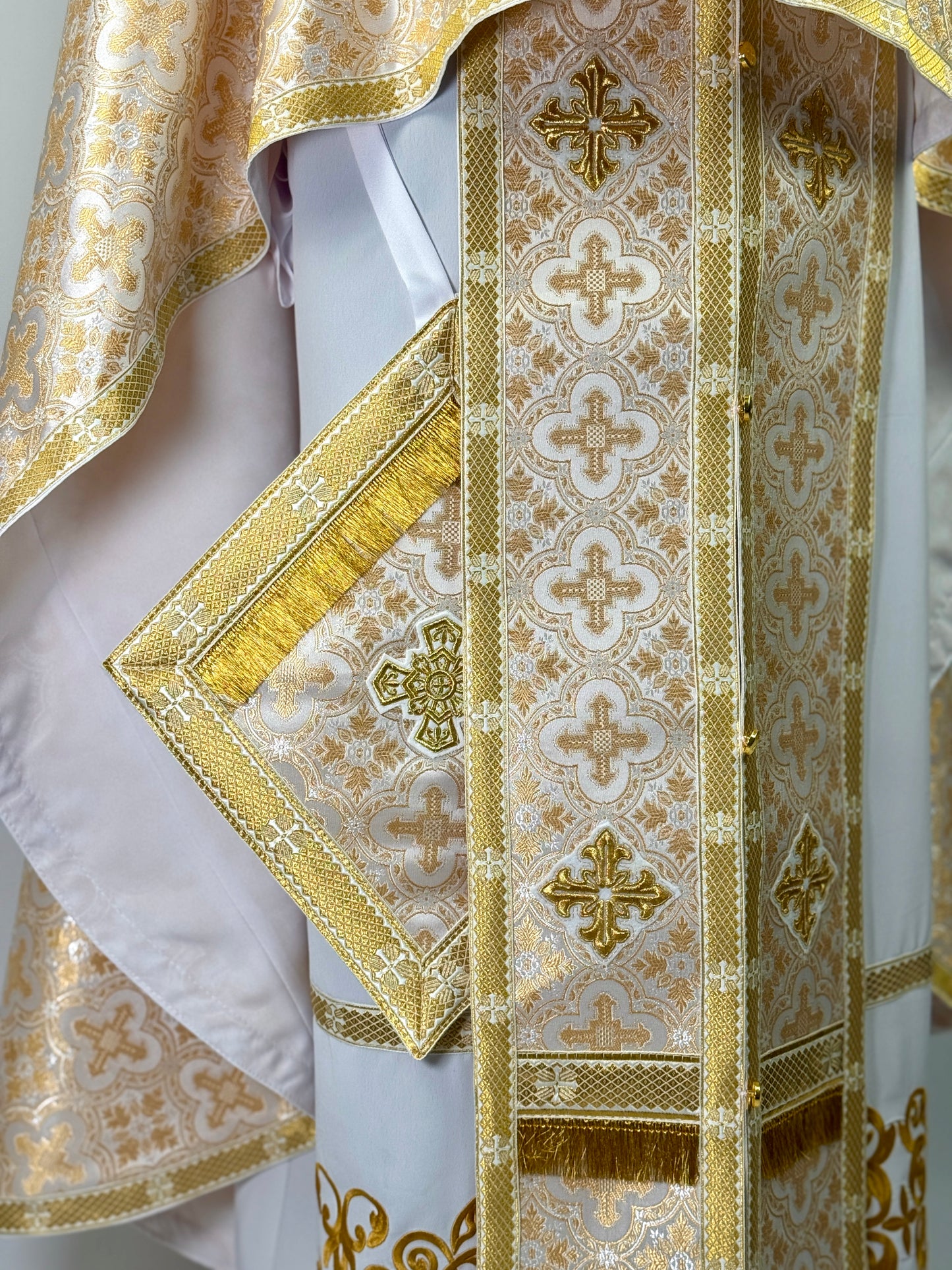 Greek vestment liturgical | White Priest robe | Clothes for priests