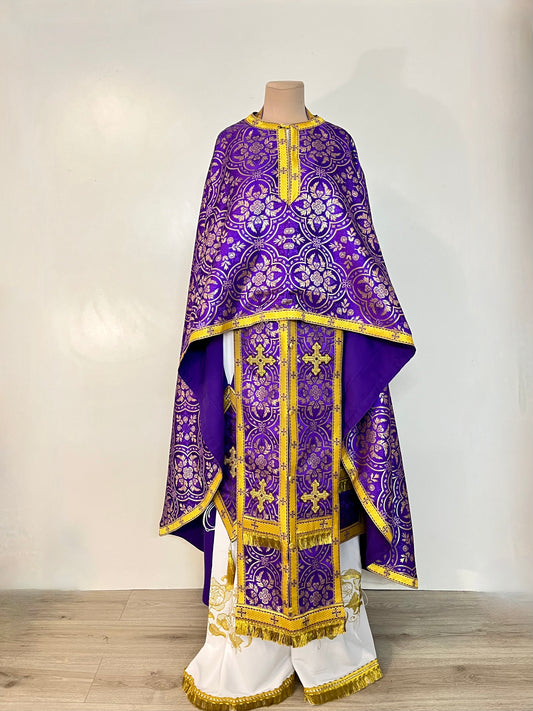 Greek vestment liturgical | Purple Priest robe | Clothes for priests