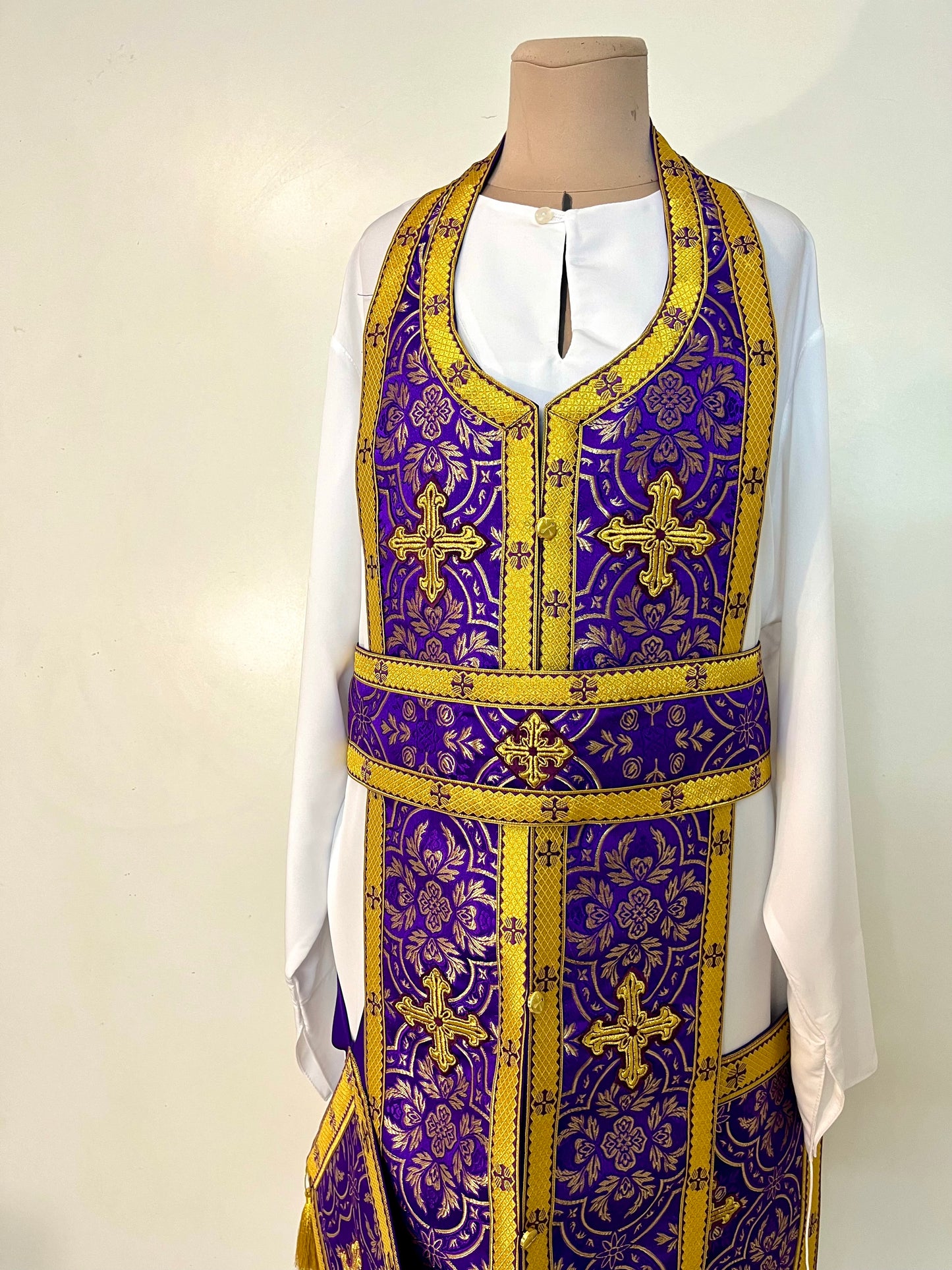 Greek vestment liturgical | Purple Priest robe | Clothes for priests