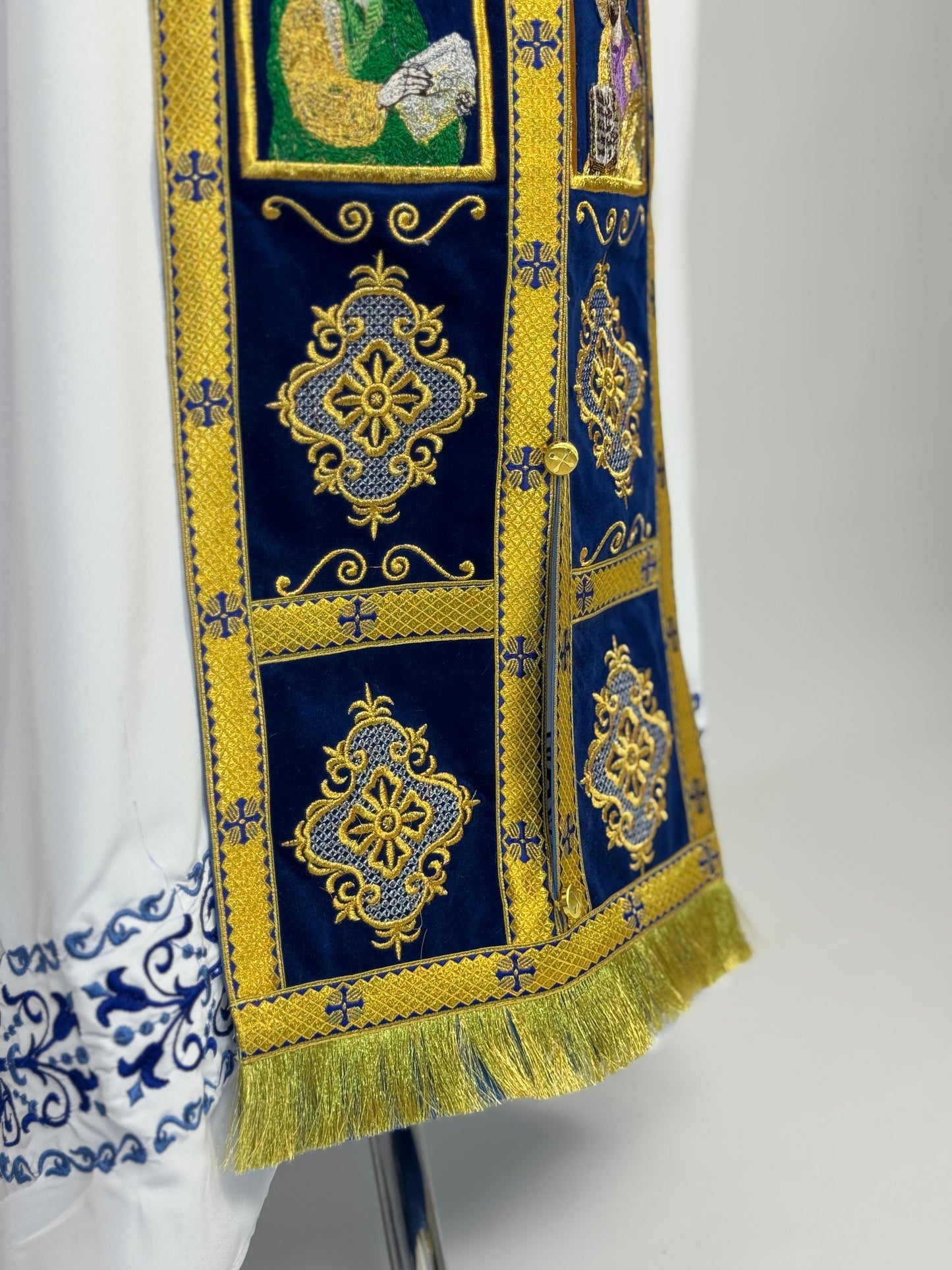Orthodox Priest Epitrachelion and Cuffs | Embroidered Velvet Set