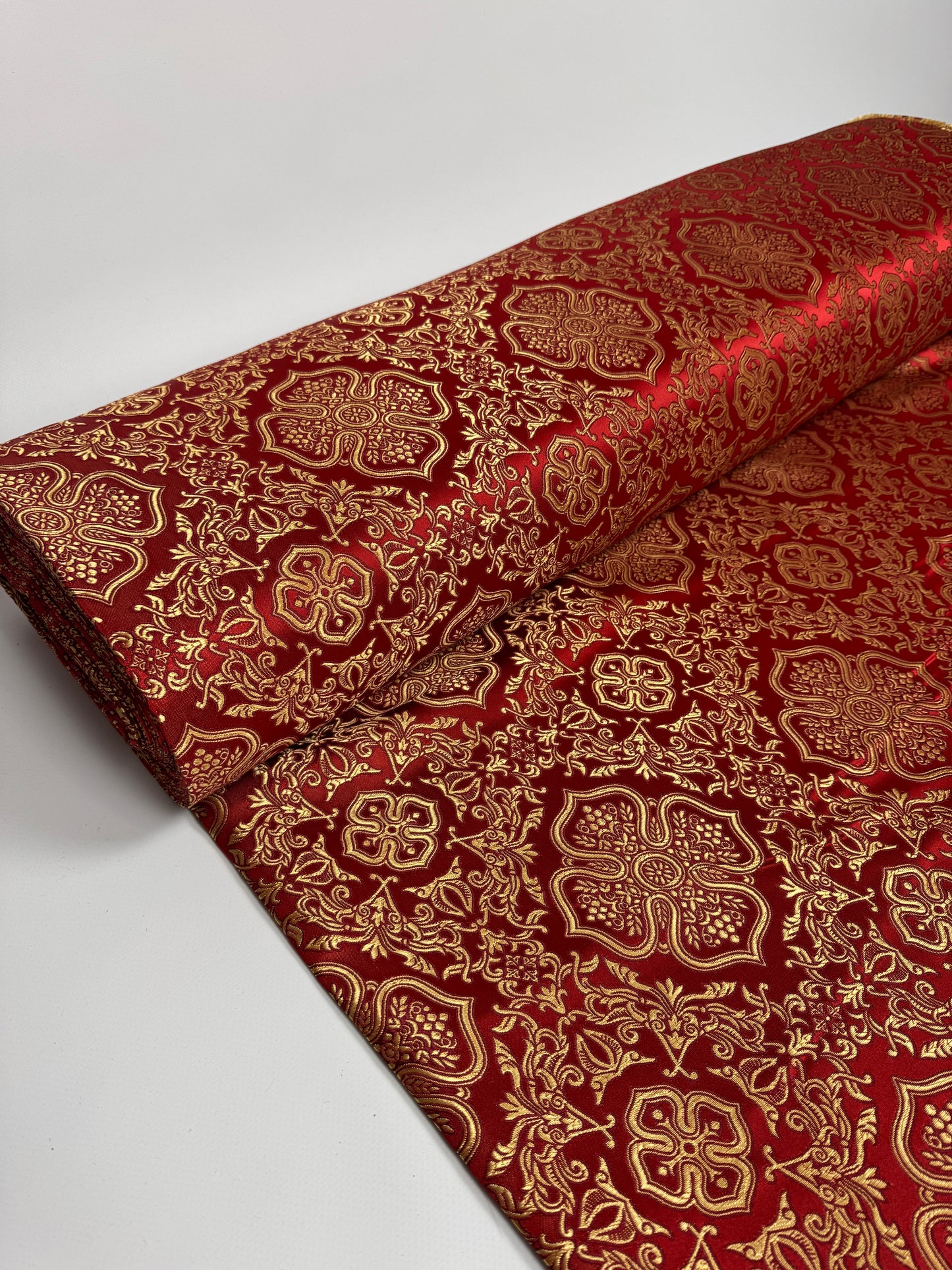 Red/Gold Liturgical fabric | Brocade