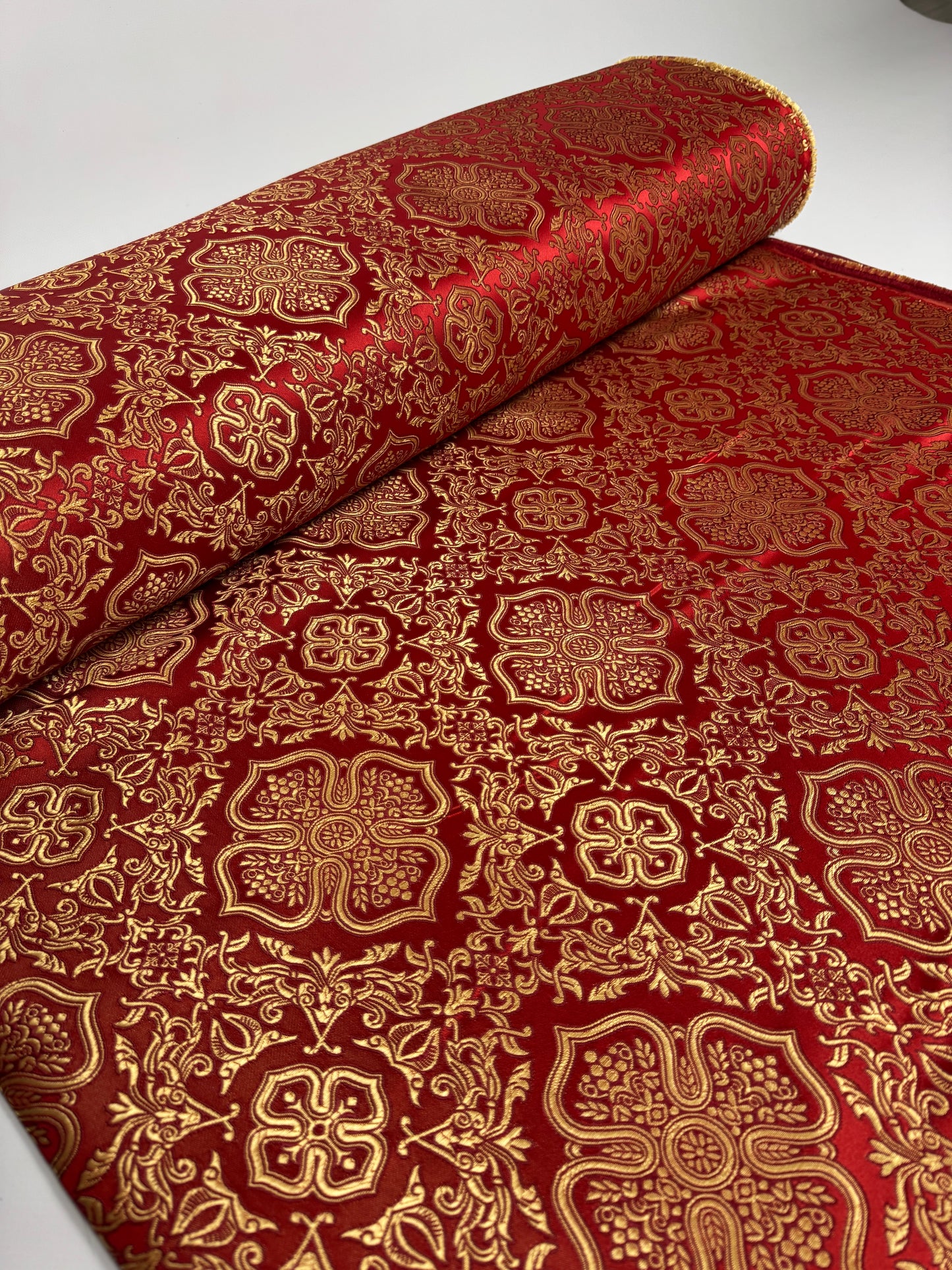 Red/Gold Liturgical fabric | Brocade