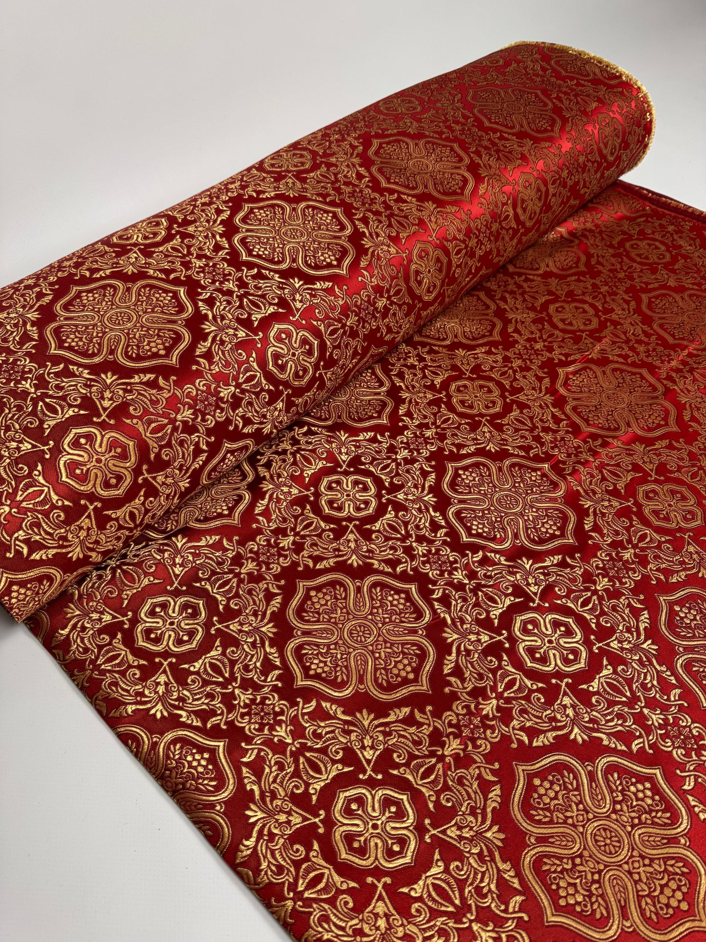 Red/Gold Liturgical fabric | Brocade