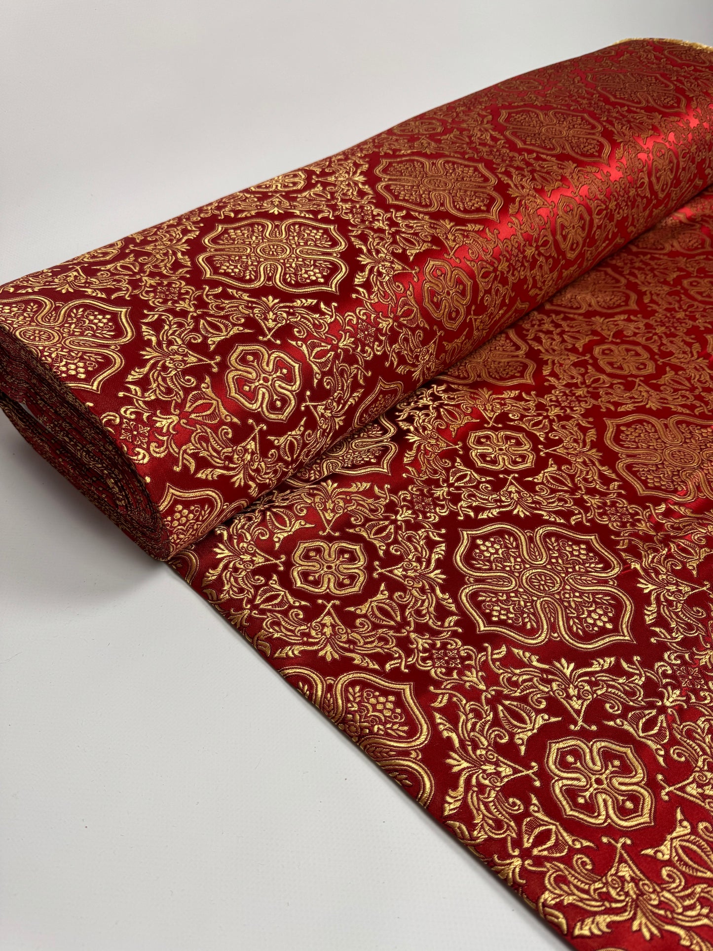 Red/Gold Liturgical fabric | Brocade