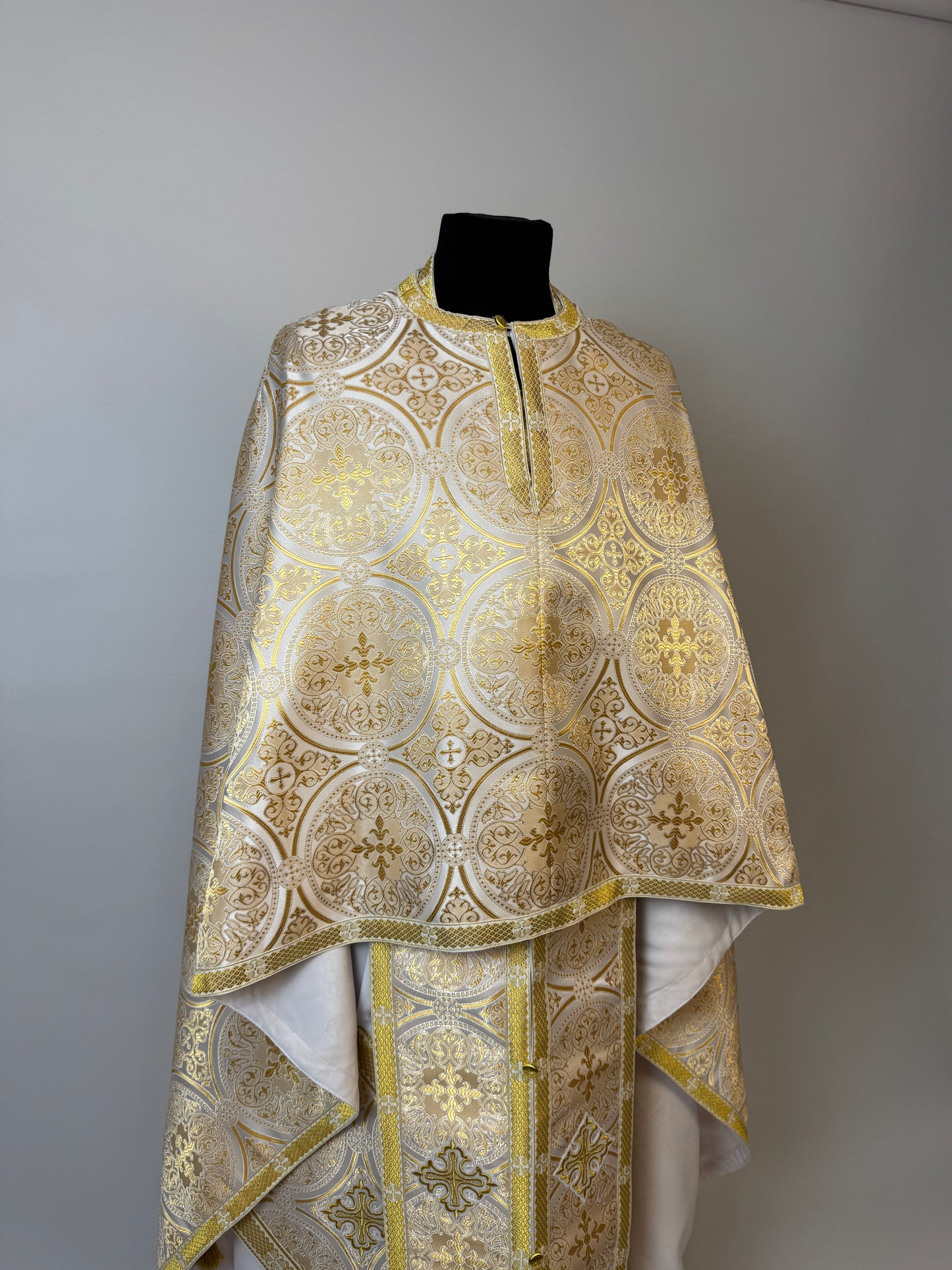 White/gold Greek Priest Vestments