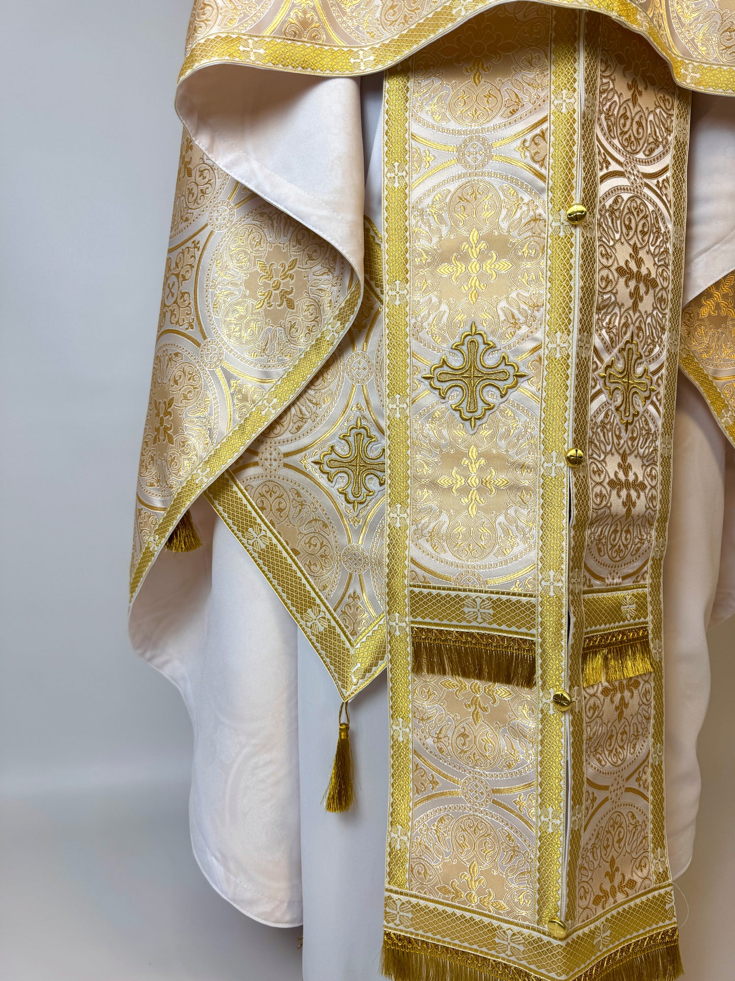 White/gold Greek Priest Vestments