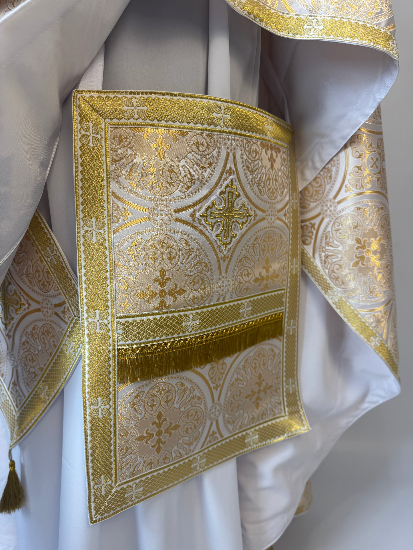 White/gold Greek Priest Vestments
