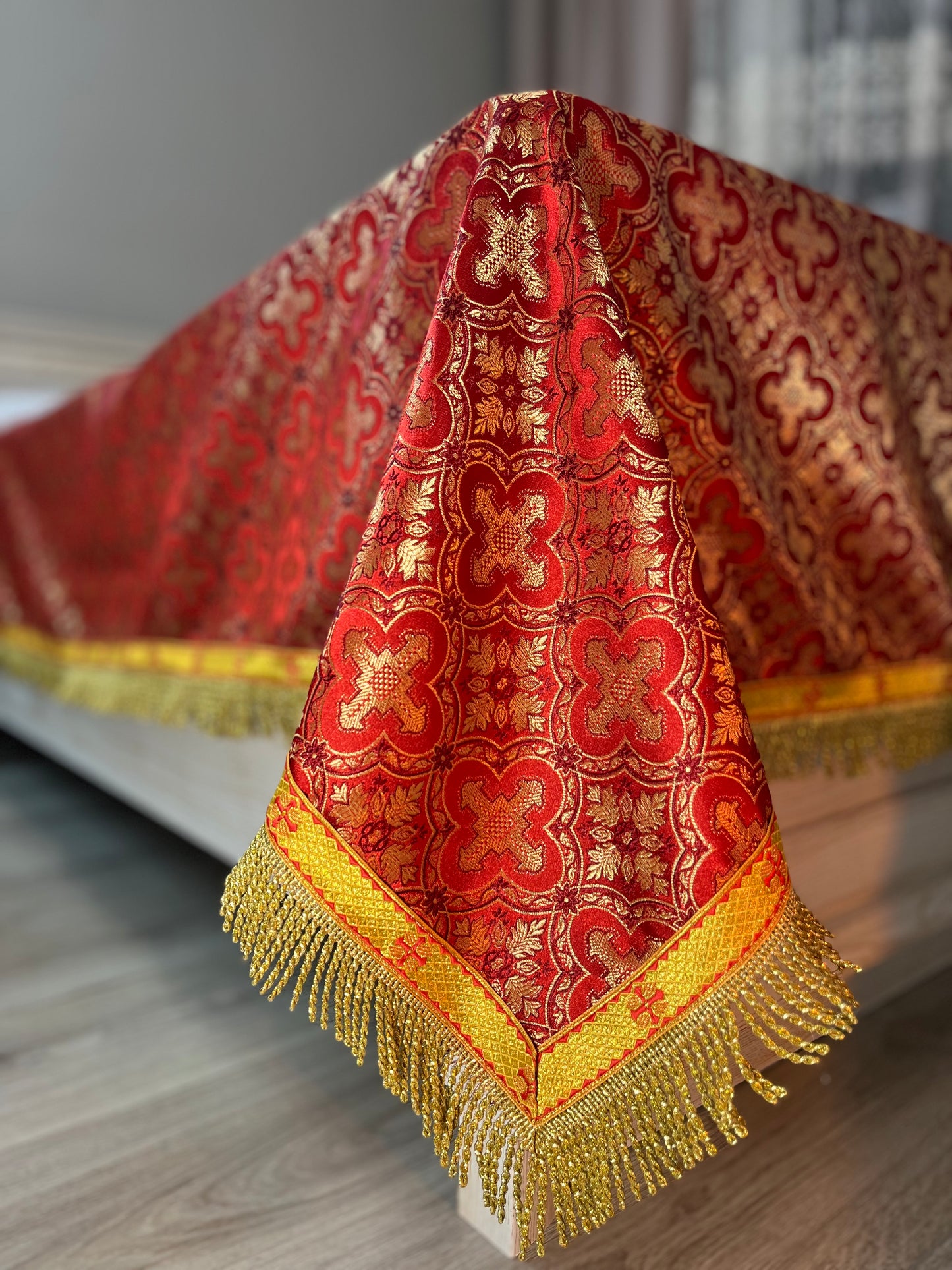 Liturgical Altar Covers | Church linens | Chalice veils |  Catholic altar cloth | Custom-made lectern covers for churches
