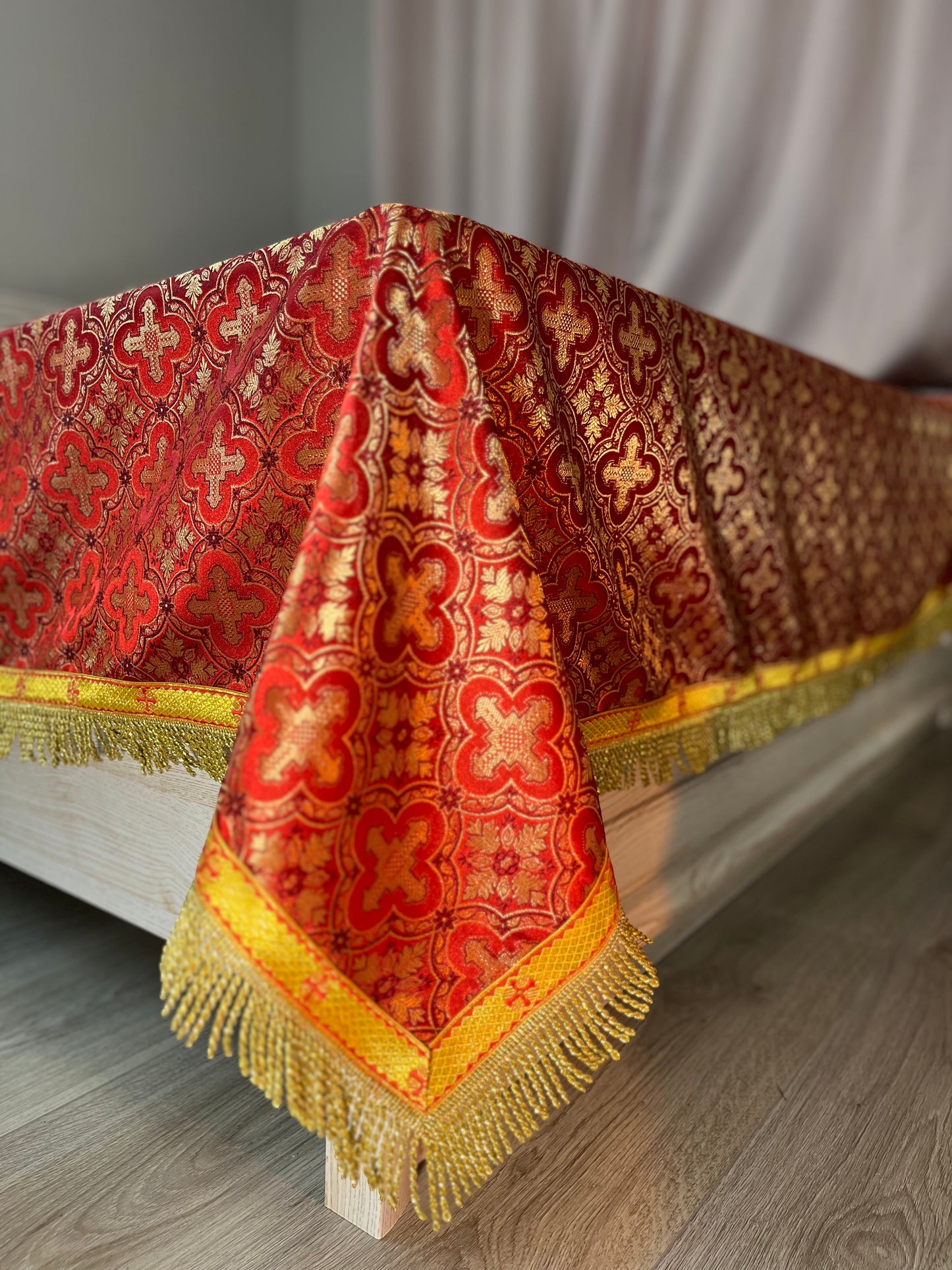 Liturgical Altar Covers | Church linens | Chalice veils |  Catholic altar cloth | Custom-made lectern covers for churches