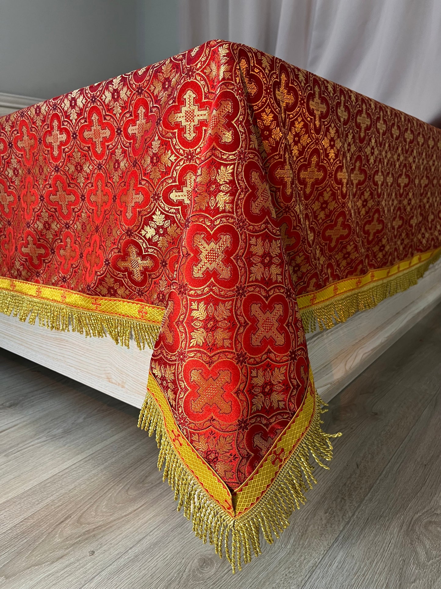 Liturgical Altar Covers | Church linens | Chalice veils |  Catholic altar cloth | Custom-made lectern covers for churches