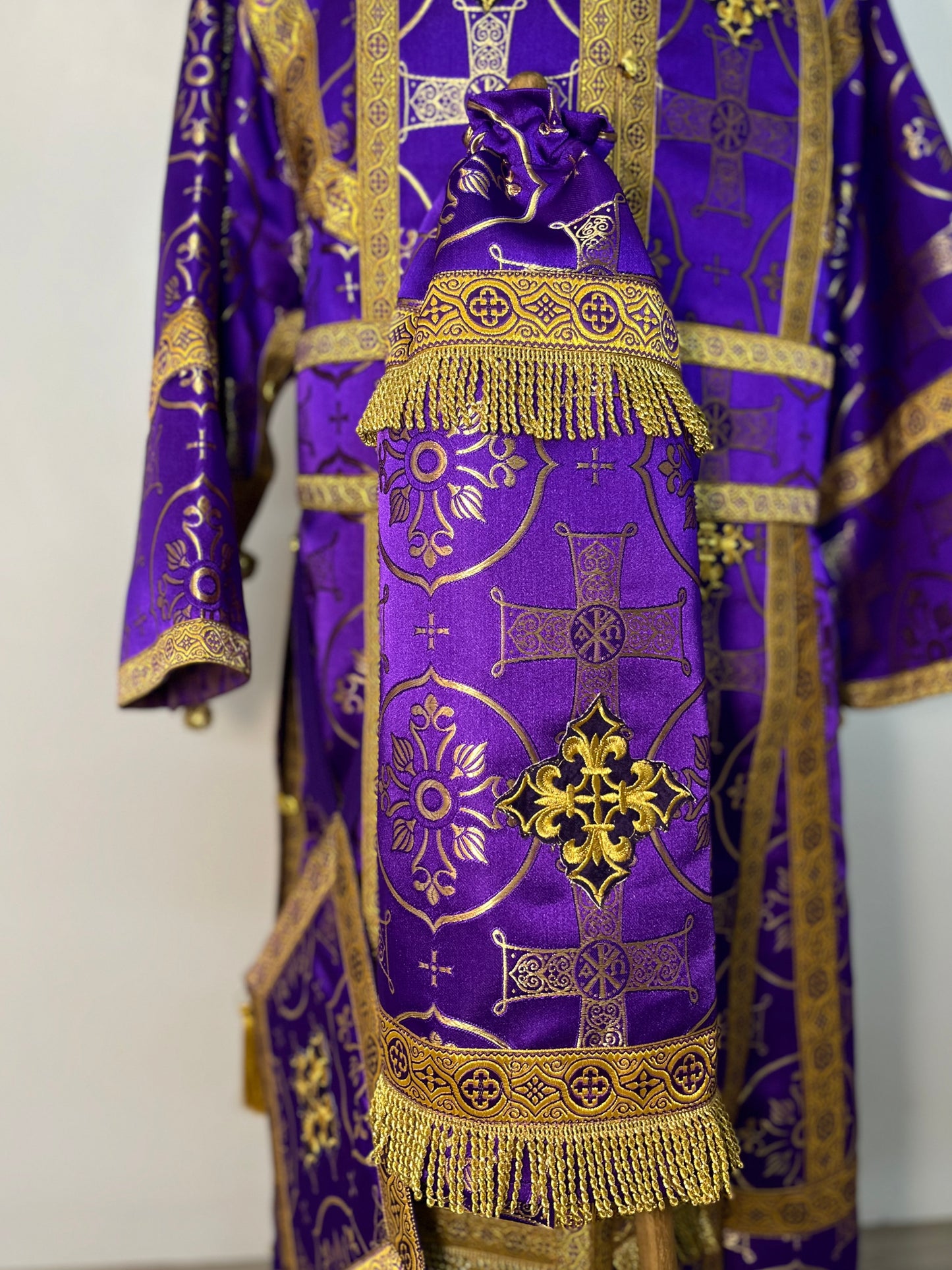 Bishop's vestment | Orthodox purple vestments for a Bishop | Archbishop vestments | Orthodox Greek style vestments for Bishop
