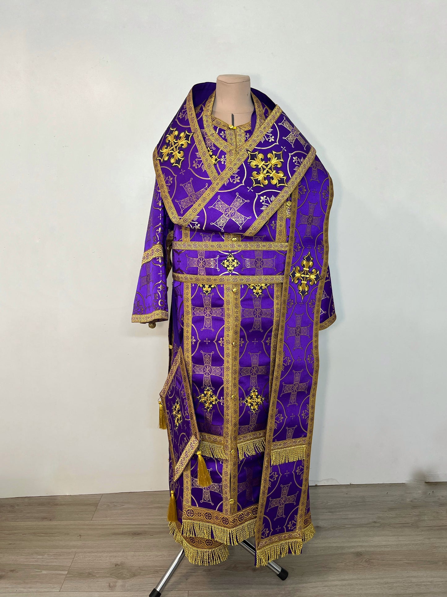 Bishop's vestment | Orthodox purple vestments for a Bishop | Archbishop vestments | Orthodox Greek style vestments for Bishop