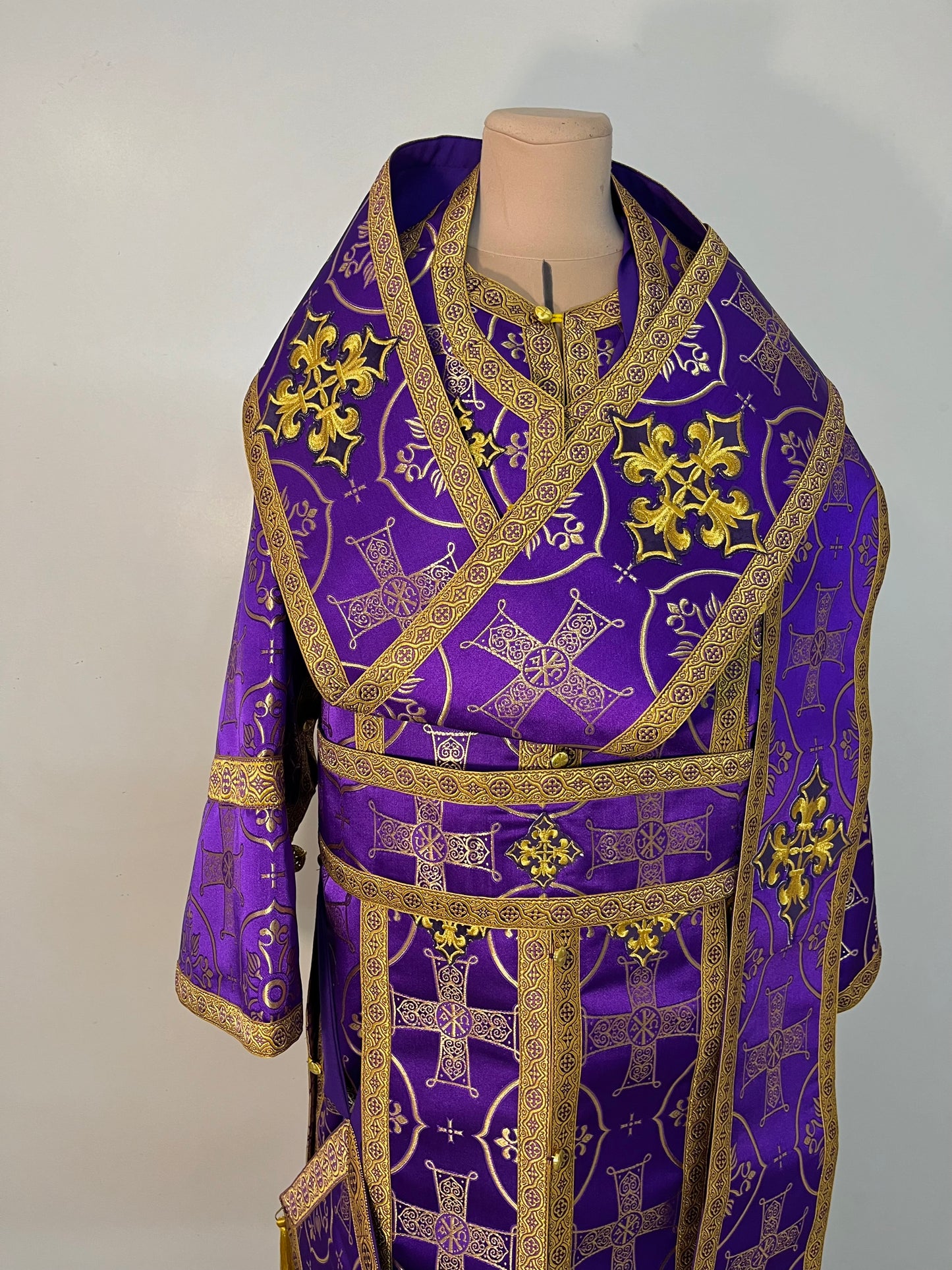Bishop's vestment | Orthodox purple vestments for a Bishop | Archbishop vestments | Orthodox Greek style vestments for Bishop