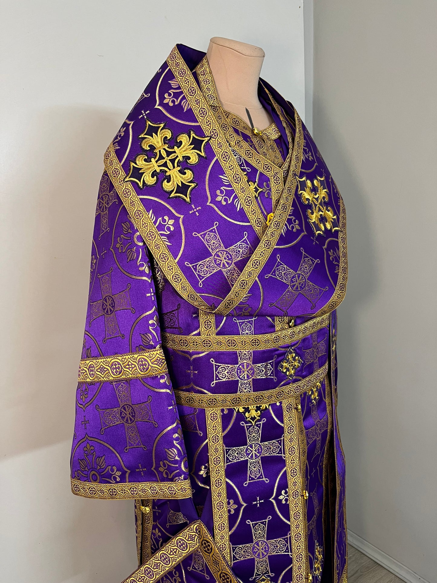 Bishop's vestment | Orthodox purple vestments for a Bishop | Archbishop vestments | Orthodox Greek style vestments for Bishop
