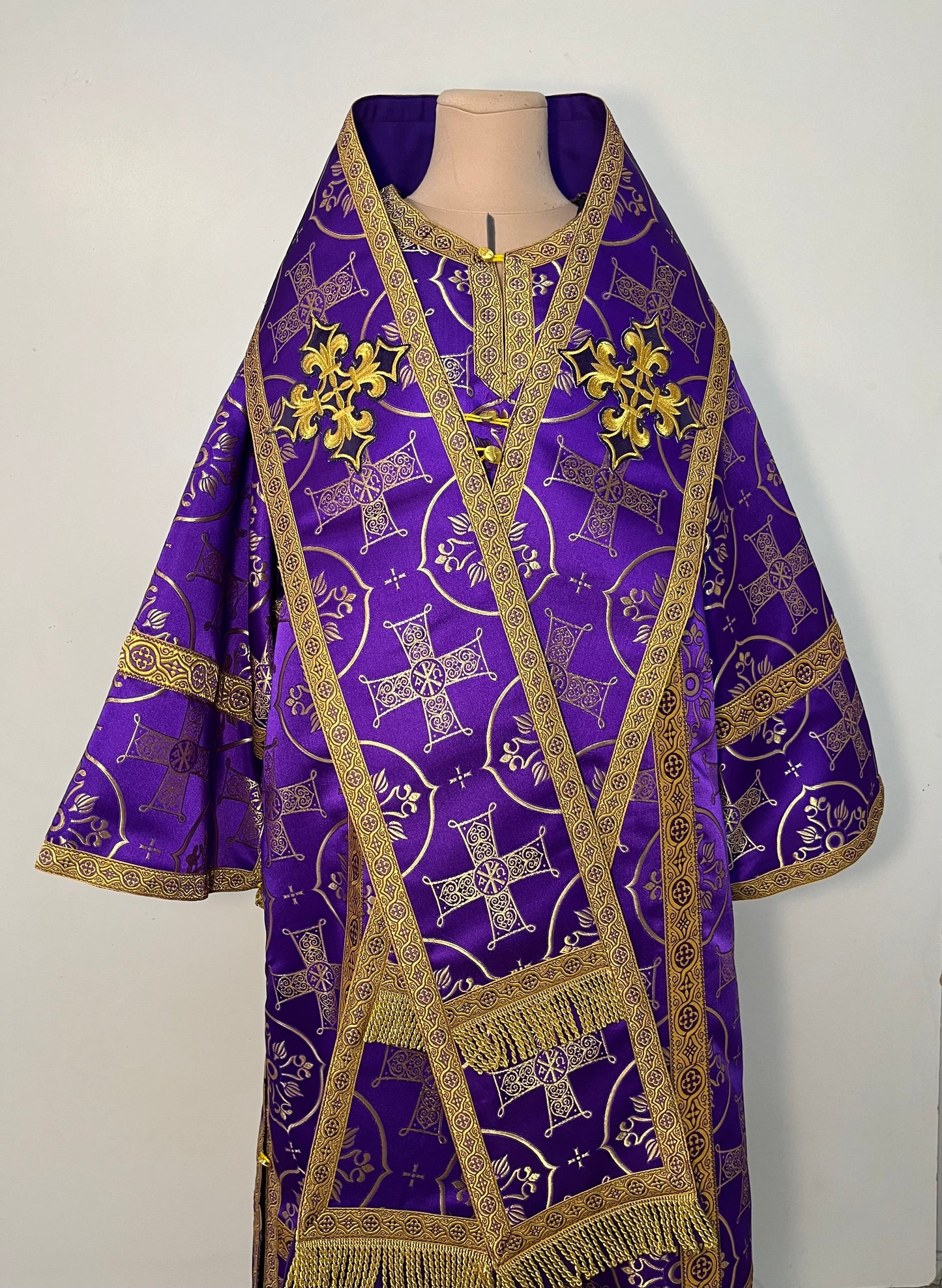 Bishop's vestment | Orthodox purple vestments for a Bishop | Archbishop vestments | Orthodox Greek style vestments for Bishop