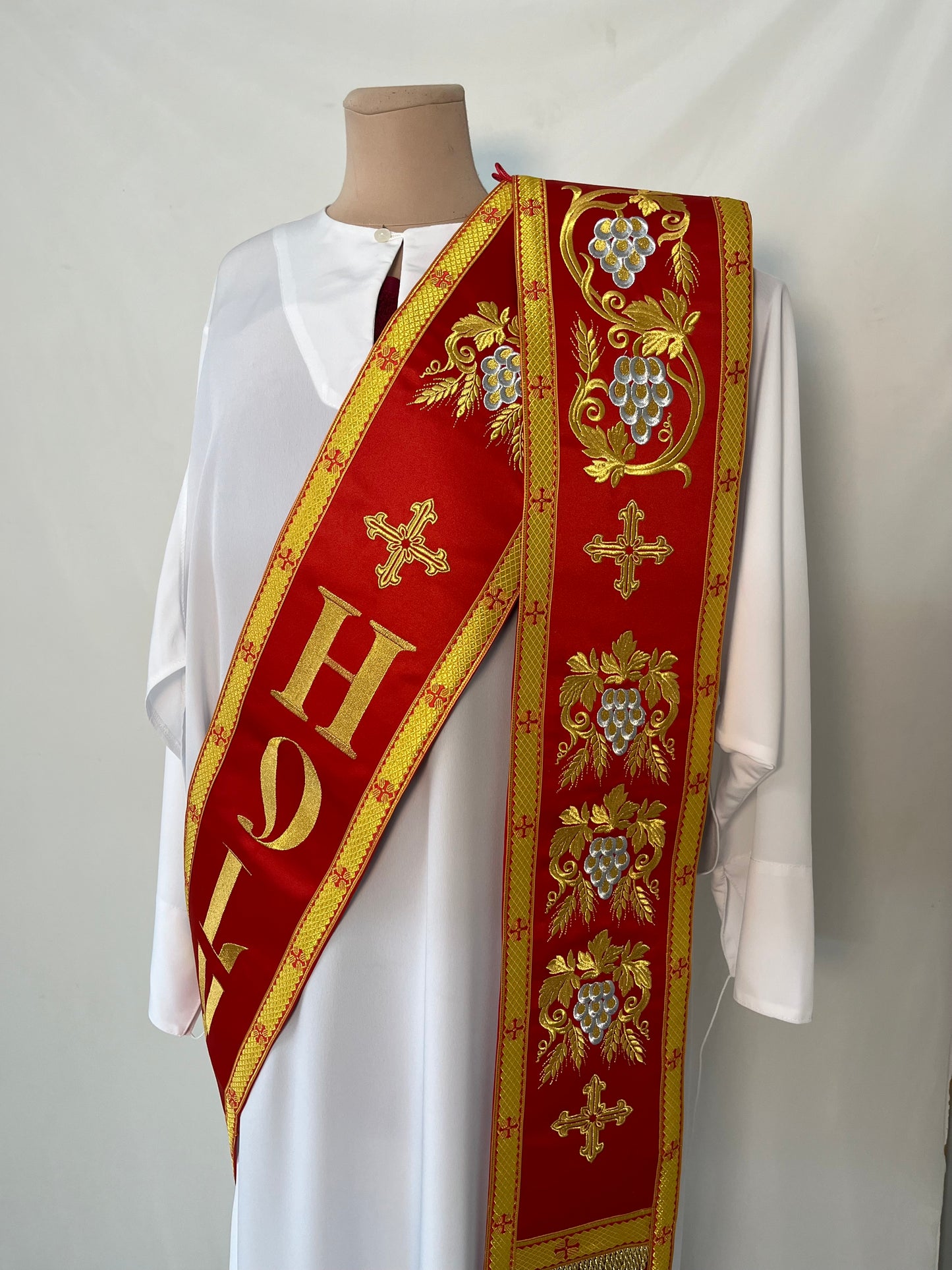 Protodeacon's orarion | Embroidered Priest Stole with 'HOLY' | Deacon orarion | Orthodox orarion | Deacon vestments set