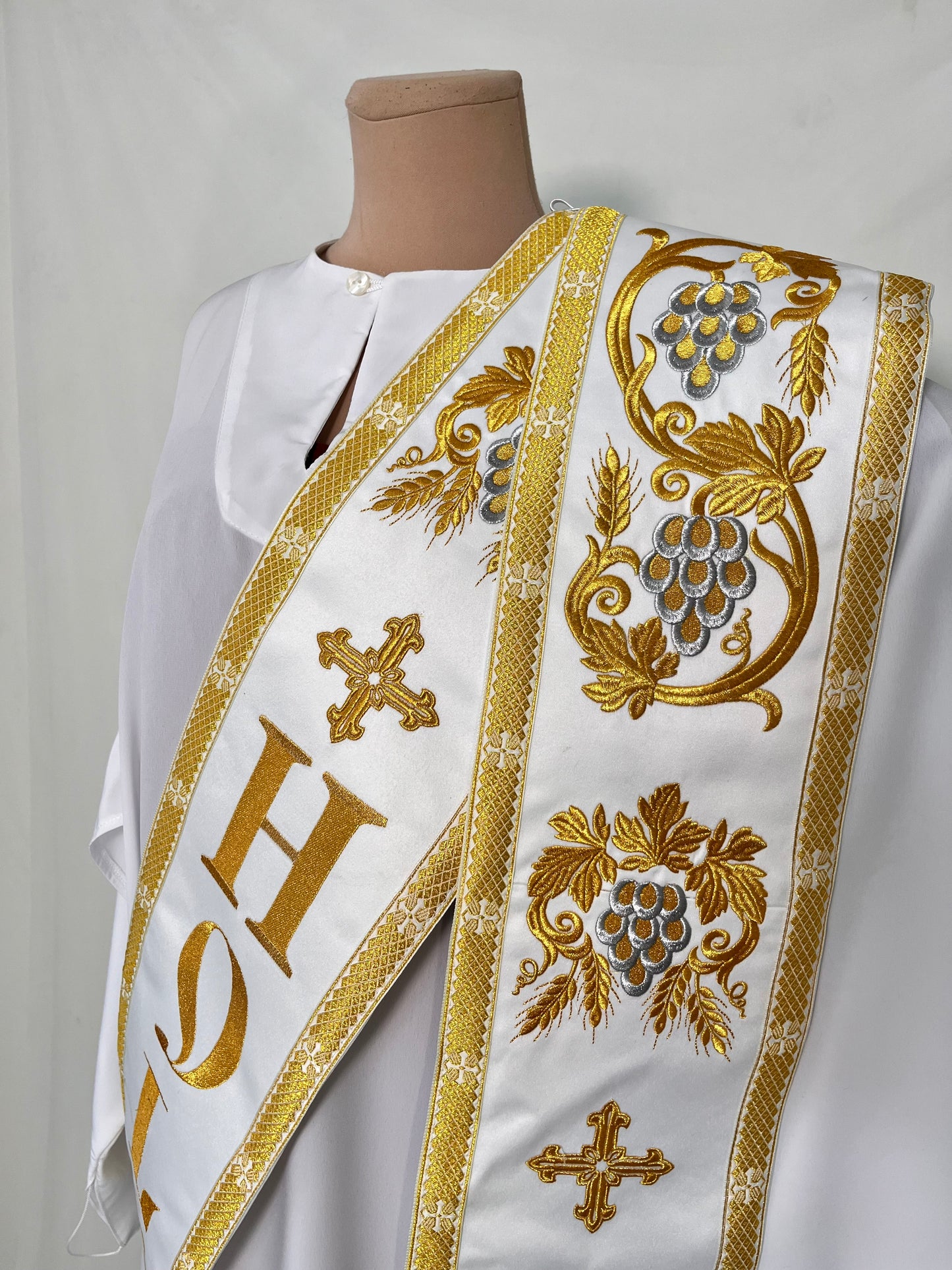Deacon orarion | Protodeacon's orarion | Embroidered Priest Stole with 'HOLY' | Orthodox orarion | Deacon vestments set