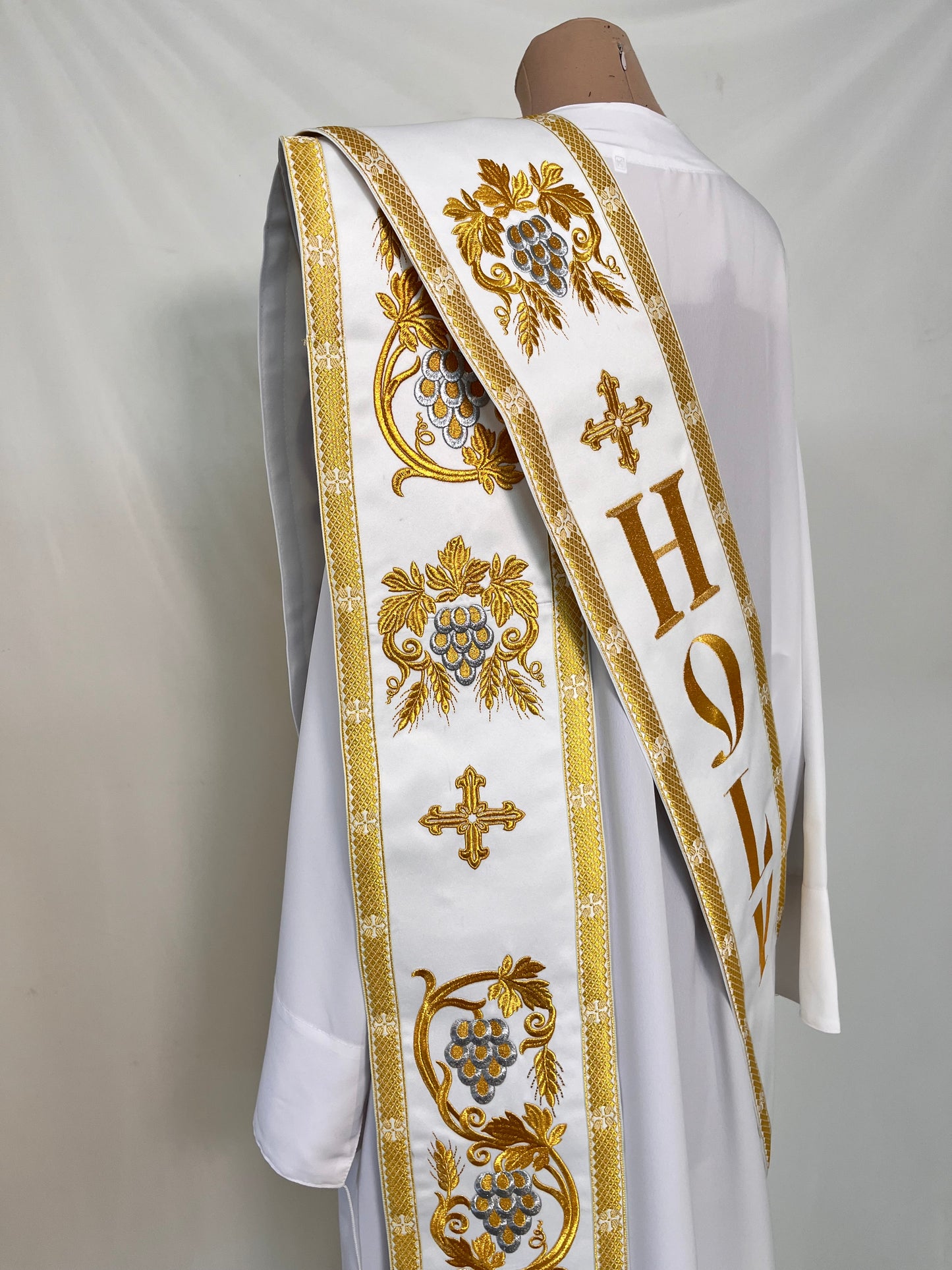 Deacon orarion | Protodeacon's orarion | Embroidered Priest Stole with 'HOLY' | Orthodox orarion | Deacon vestments set