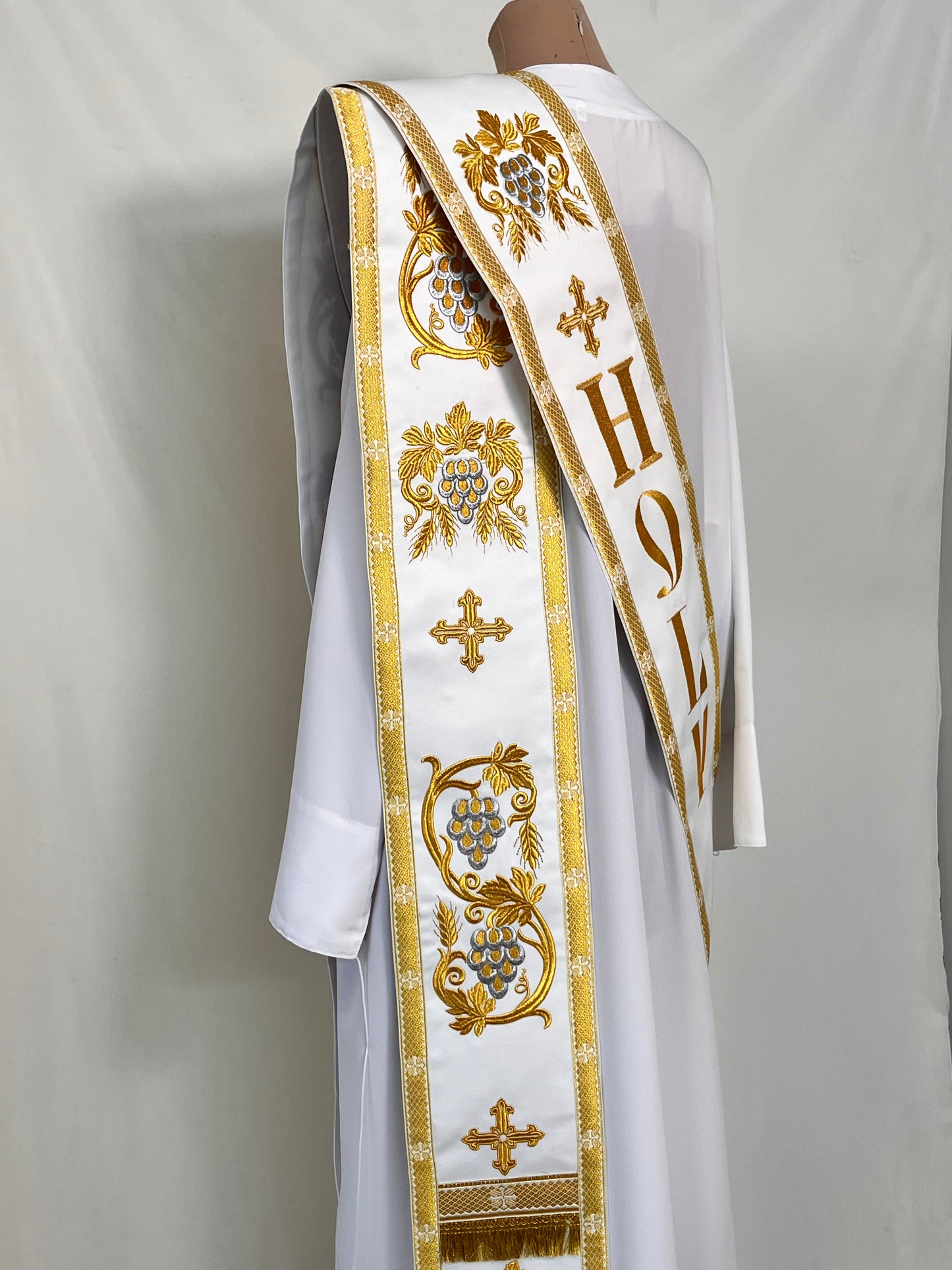 Deacon orarion | Protodeacon's orarion | Embroidered Priest Stole with 'HOLY' | Orthodox orarion | Deacon vestments set