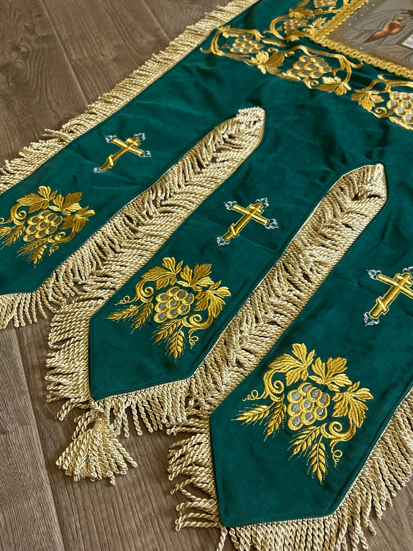 Embroidered Gonfalons of Jesus Christ and the Mother of God | Orthodox Church’s Banner | hanging flag | banner | gift for church