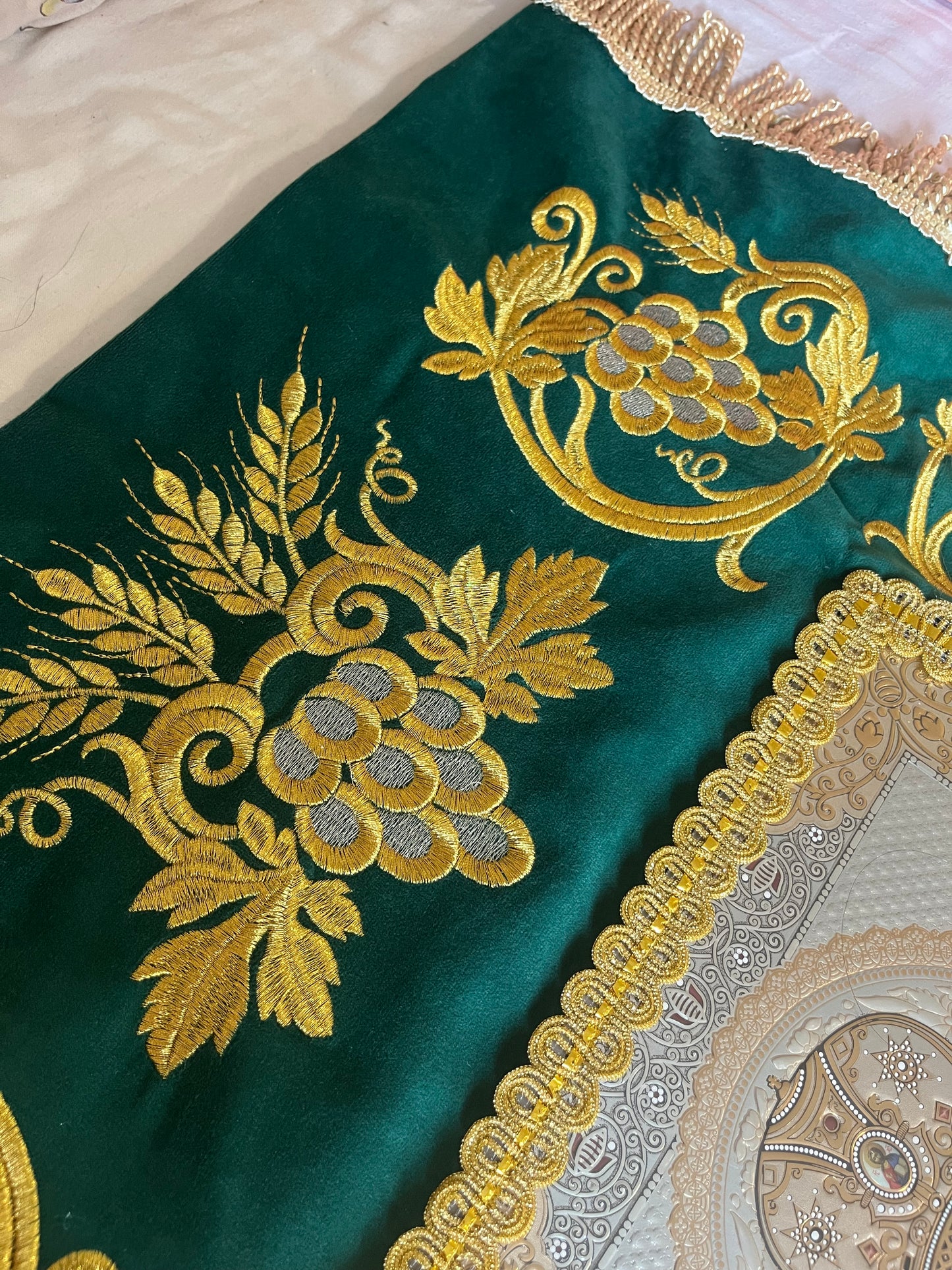 Embroidered Gonfalons of Jesus Christ and the Mother of God | Orthodox Church’s Banner | hanging flag | banner | gift for church